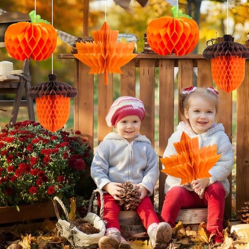 Fall Honeycomb Paper Centerpiece Decorations