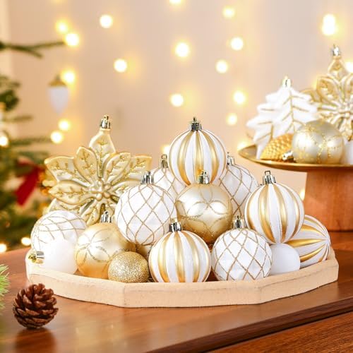 SHareconn 106 PCS Christmas Ball Ornaments for Christmas Tree Decorations