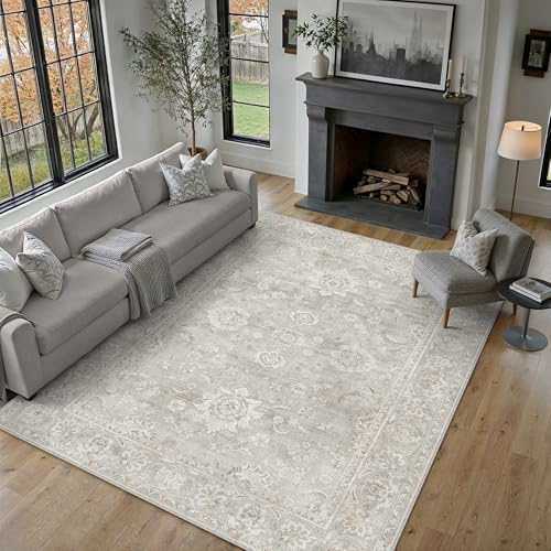 9x12 Grey Neutral Area Rug