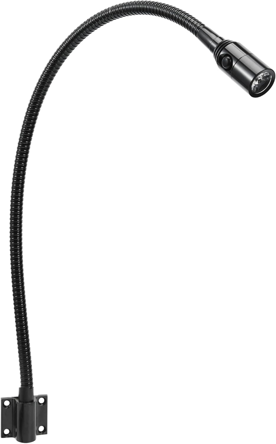 Reading LED Light Bedside Wall Mount Adjustable Gooseneck Black | Reading Lights | Flexible Gooseneck Lamp, Perfect