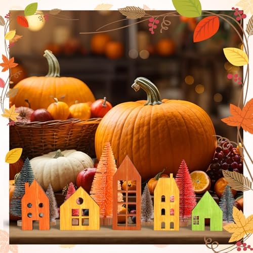 Thyle 12 Fall Table Centerpieces Decor Bottle Brush Christmas Trees