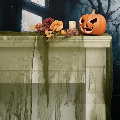 600'' x 36'' Large Halloween Creepy Cloth Decoration, Spooky Gauze Fabric