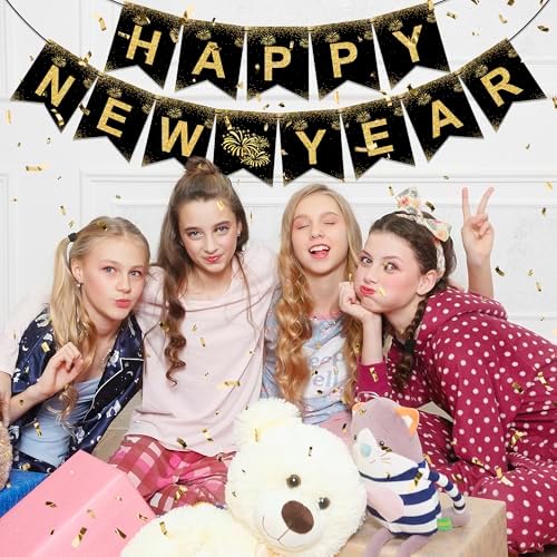 OHOME New Years Decorations 2027 - Happy New Year Banner - New Years Eve Party Supplies - Happy New Year Decorations 2027 Eve Decorations