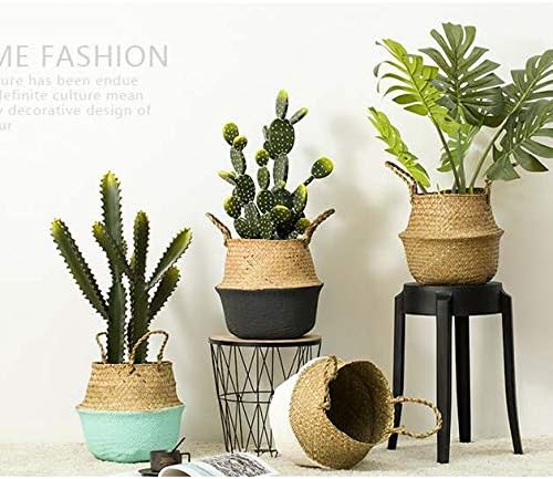 Seagrass Storage Basket / S / Black / 7 Inch