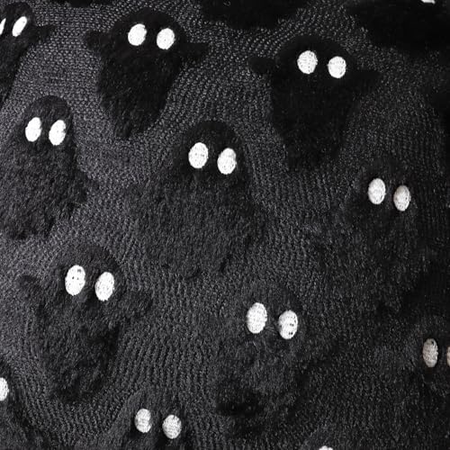 Halloween Pillow Covers 18x18 Set of 2 Black Ghost Farmhouse Home Decor