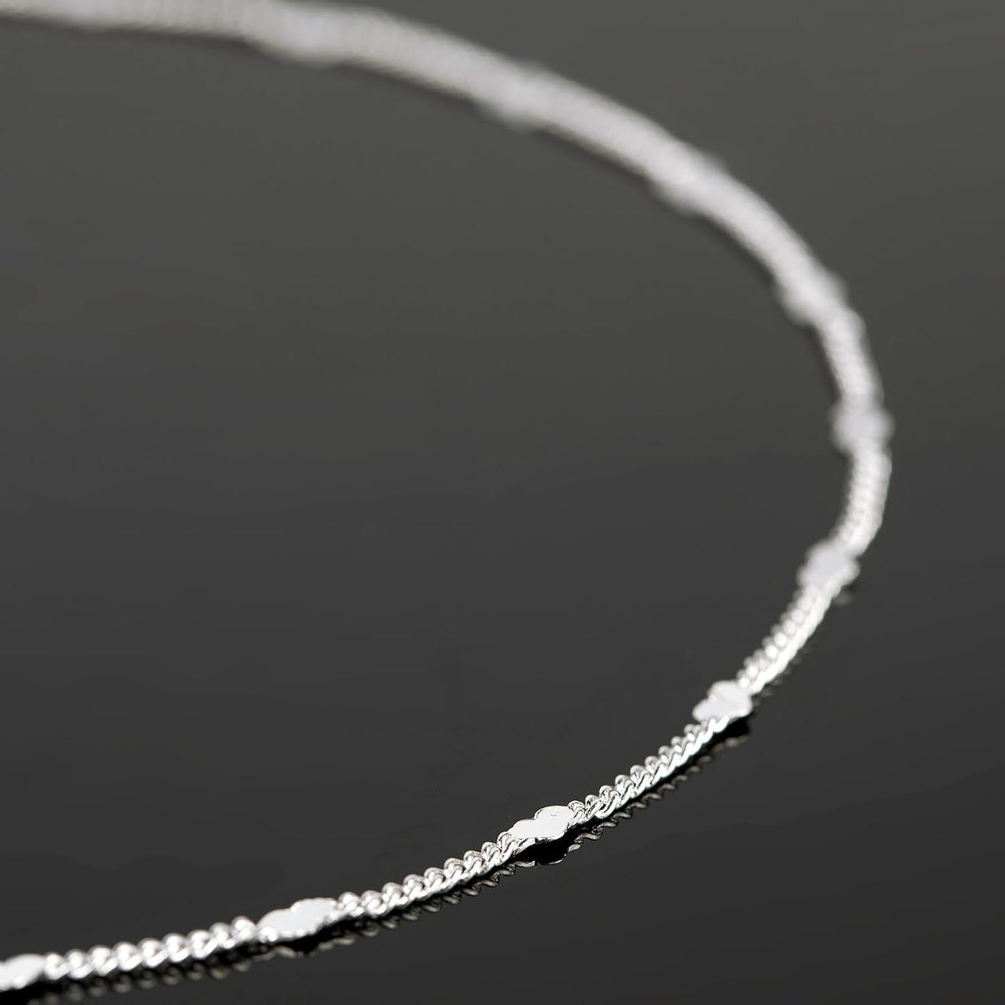 10 Meters Silver Chains for Jewelry Making / Silver Heart