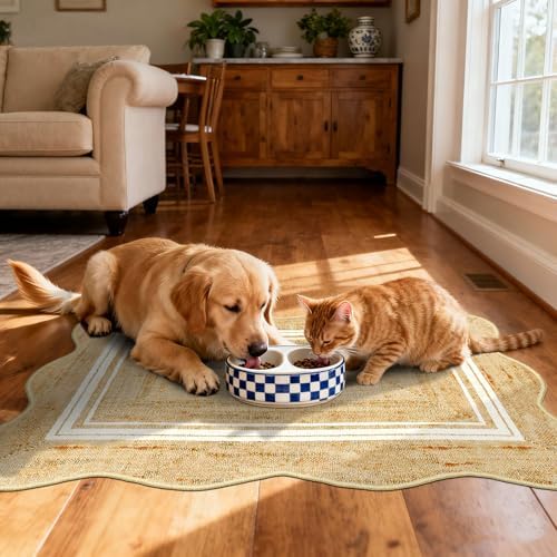 Front Door Rug - 2x3 Jute-Look Doormat Indoor Outdoor Entrance