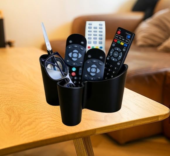 Flower Shape Remote Control Holder / Black