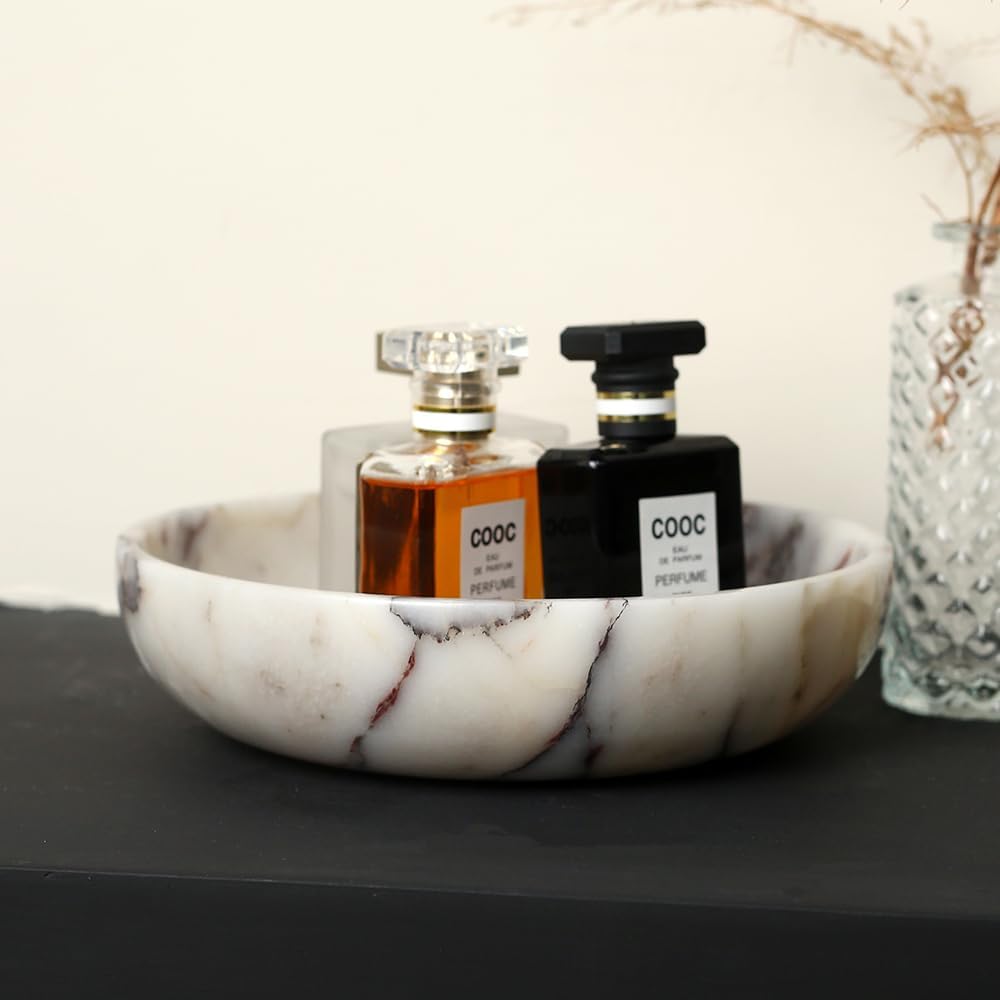 Marble Key Bowl / Calacatta Viola / 7.8 x 1.9
