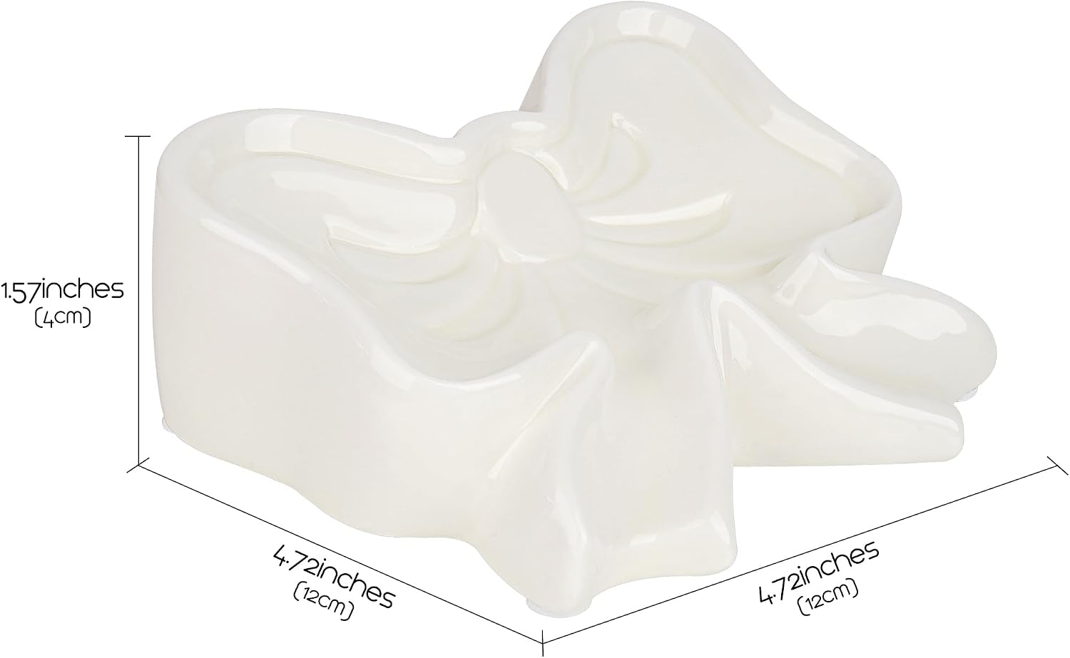 Ceramic Soaps Dish / White