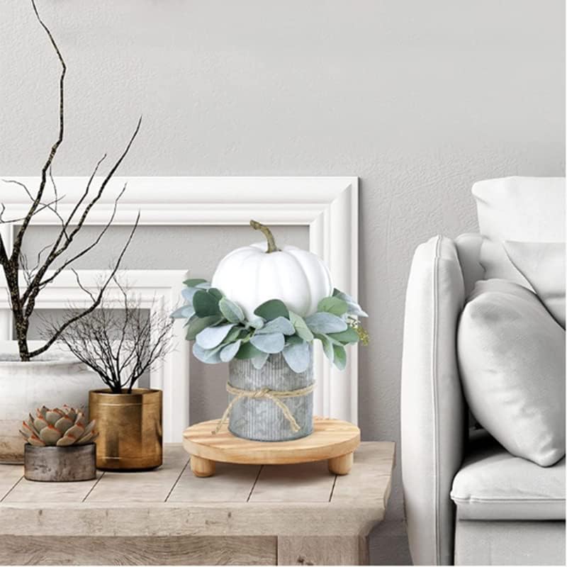 Round Wooden Tray / Round - Natural / Set of 2