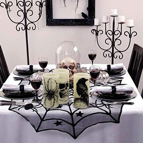 Halloween Skull Flameless Candles Battery Operated with 6H Timer