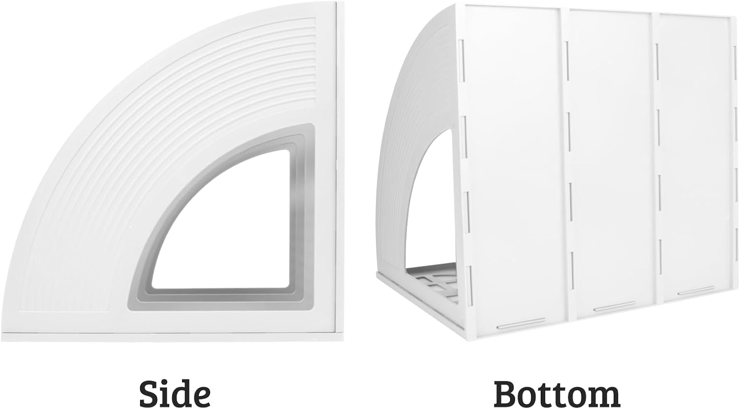 SAYEEC 2Pcs Magazine Holder Plastic File Sorter Binder Holder for Desk Folder Organizer Stand Book Shelf Dividers