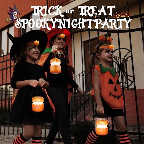 EverBrite Halloween Pumpkin Lantern and Headlamp Set (2 Pack of Each)
