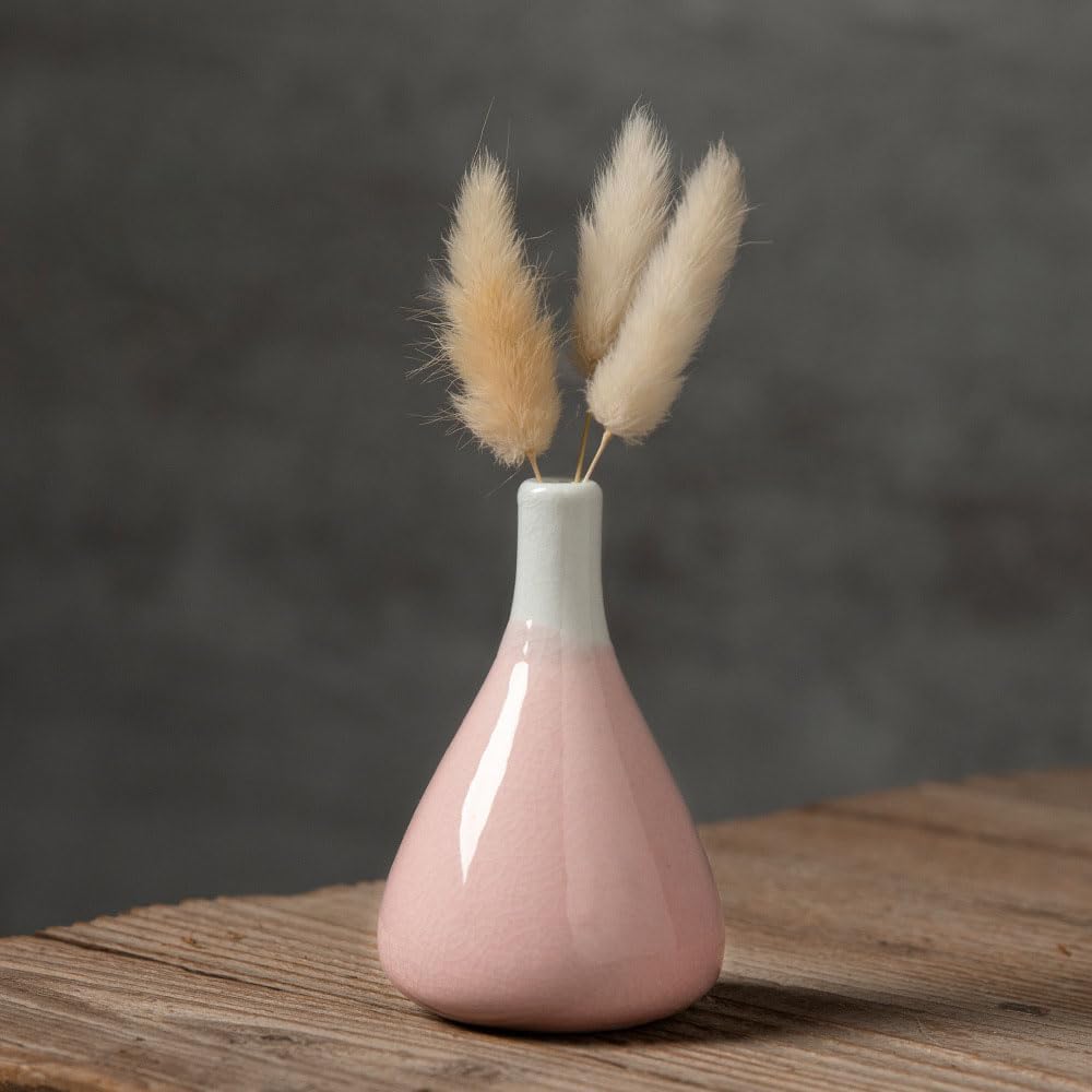 Daittin 3-Piece Ceramic Vase Set / Pink