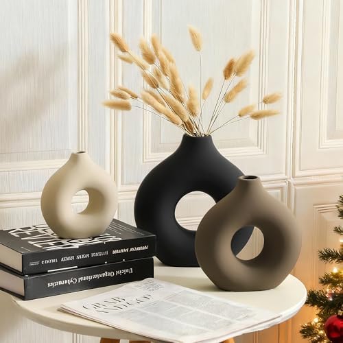 Ceramic Vase Home Table Decor / Classic / Set of 3