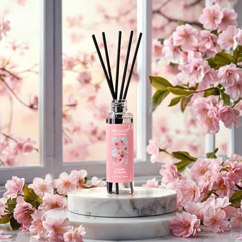Airkeep Reed Diffuser Oil Refill/Cherry Blossom/3.38 oz/1 Pack/Air Freshener & Aromatherapy Essential Oil Blend for