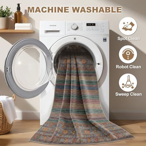 Nakagishi Boho 5x7 Area Rug Living Room Rugs Machine Washable Multi Color
