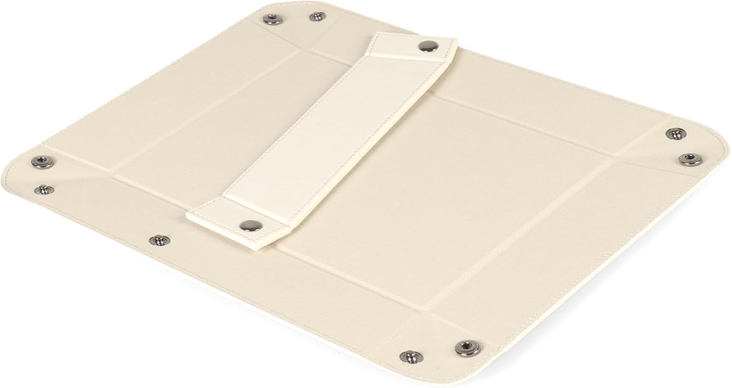 Londo Leather Tray Organizer - Practical Lightweight Water Resistant Computer Table Desk Storage Box for Wallets