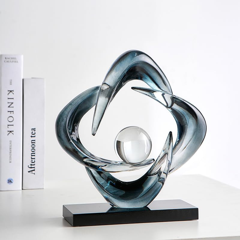 Resin Gold Decorative Statue / Gray