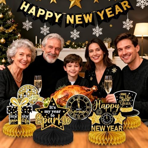 10Pcs Happy New Years Table Centerpieces Decorations 2027