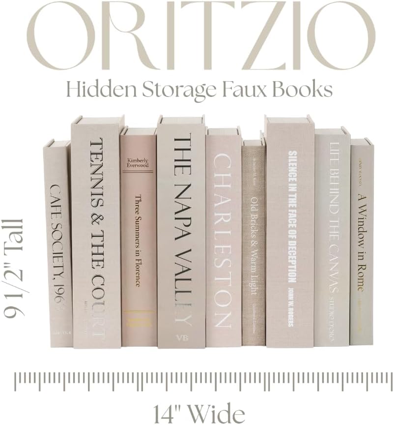 9 Faux Books / Neutral