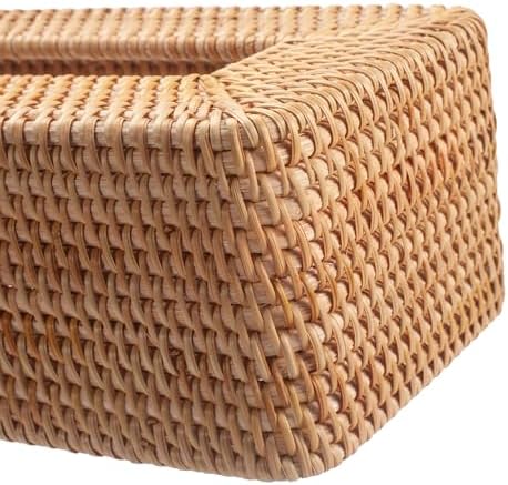Rattan Tissue Box Cover / Natural