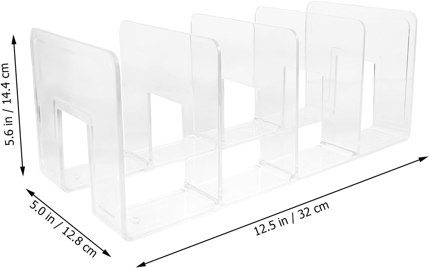 Wallet Acrylic Books Wallet Holder Desk Book Ends Book Holders / Transparent / Medium