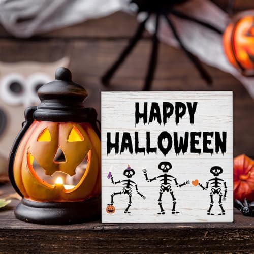 Halloween Decorations, Happy Halloween Wooden Sign Decor Desk Sign
