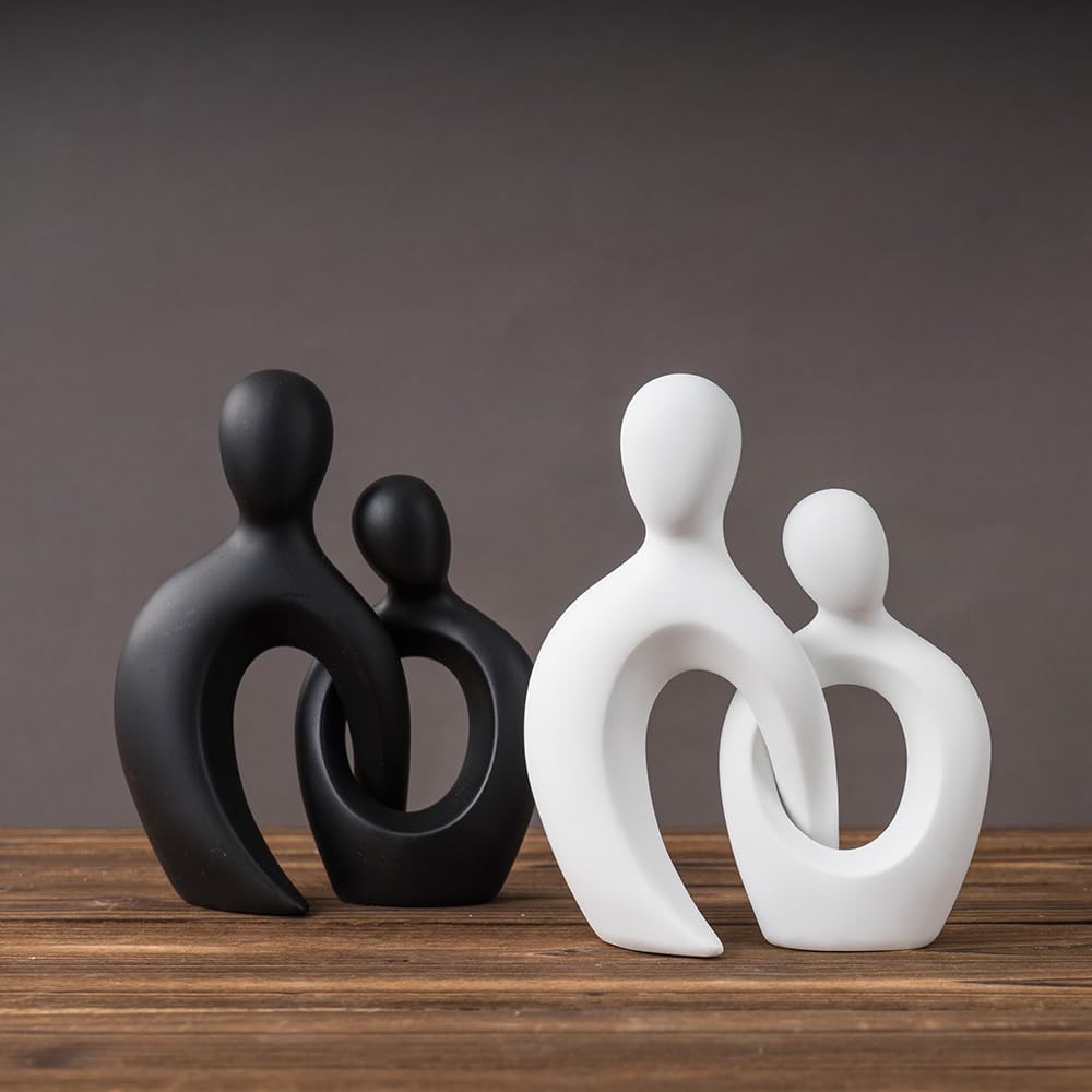 Resin Art Statue Decor / White