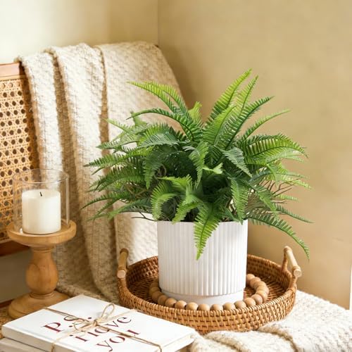 Small Fake Plant Fern Potted Artificial Plants / Green