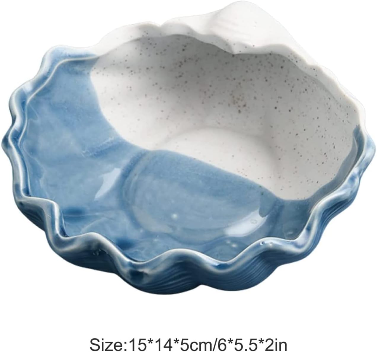 Ceramic Jewelry Dish Trinket Tray Ocean Style Ring Dish Earrings Candy Storage Holder Table / Style3