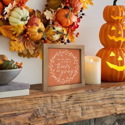 Thanksgiving Sign Fall Wall Table Mantel Shelf Home Decor