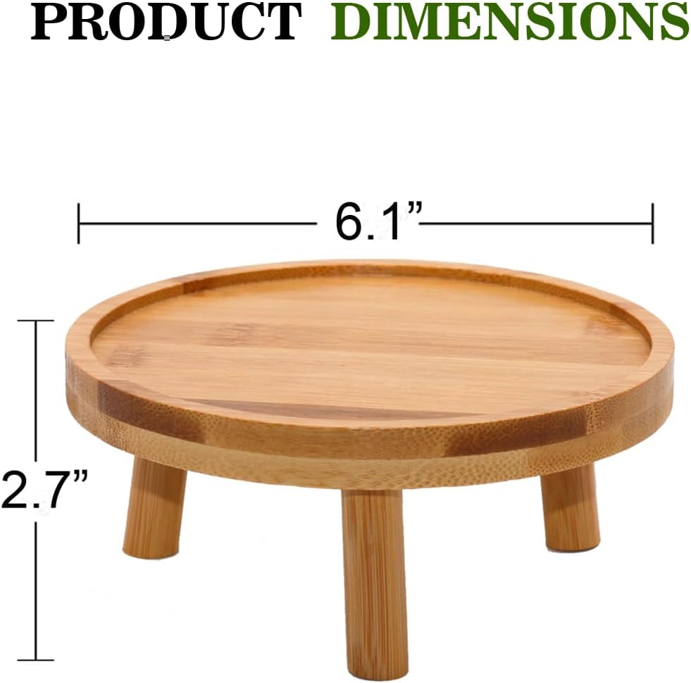 Mid Century Modern Plant Stand / Natural / Set of 2