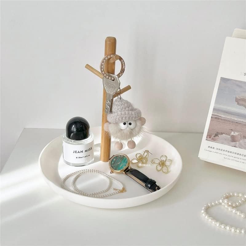 Wood 3-Tier Hanging Organizer / White Round
