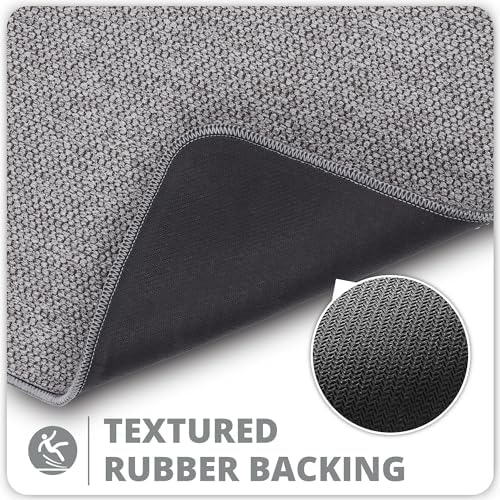 Bosap Bath Mat,Ultra Thin Bathroom Runner Rugs,Large Bath Mats for Bathroom,Quick Dry,Non-Slip,Machine Washable,Low