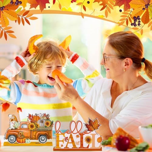 Yousoontic 6 Pcs Fall Thanksgiving Table Decor, Fresh, Orange