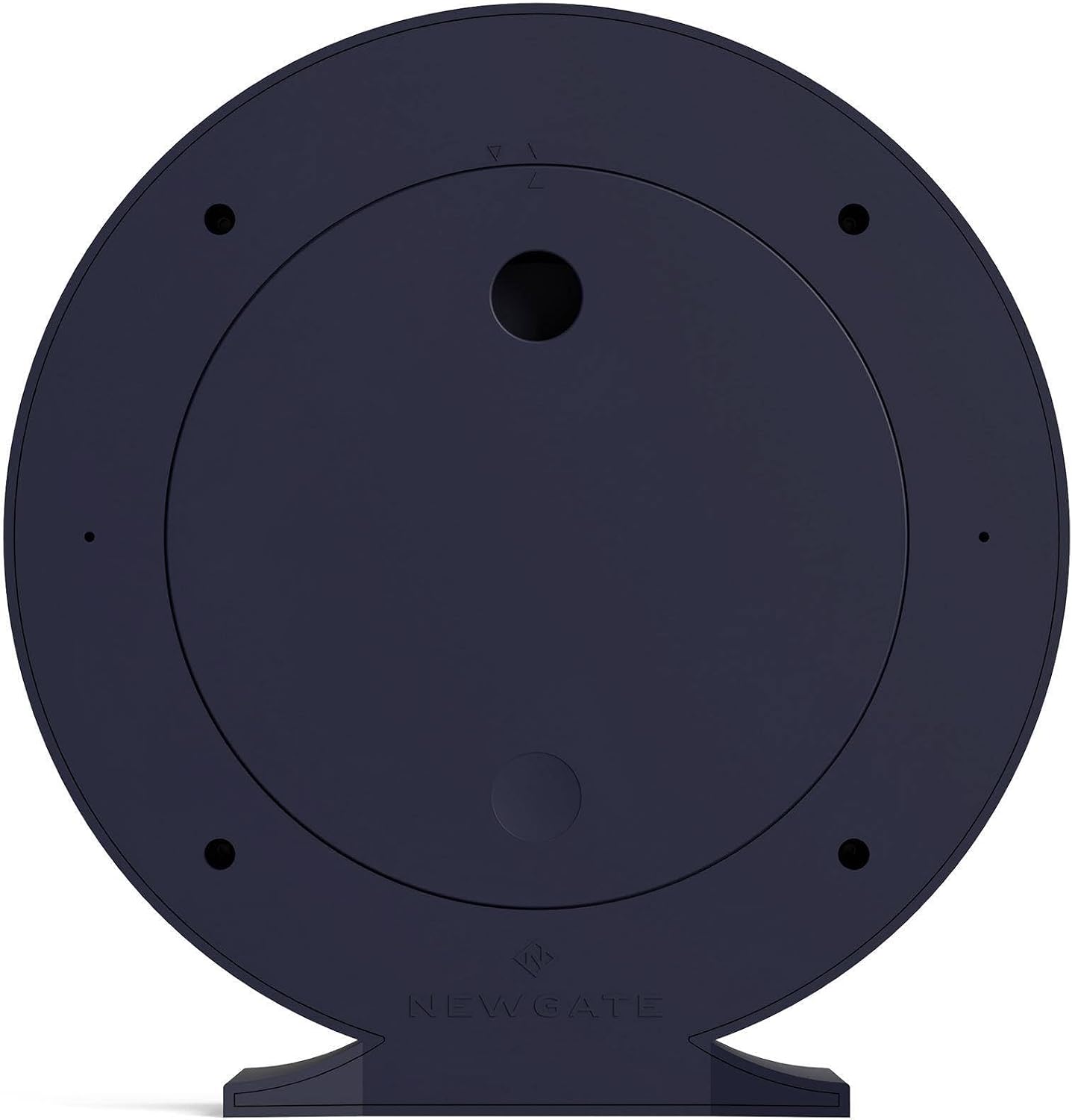 NEWGATE® Q Mantel Clock | Modern Classic Round Mantel Clock | Navy Blue | Contemporary Style for Mantel, Desk, Table