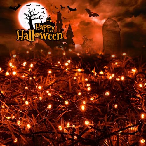 Joomer Purple Halloween Lights, 100FT 300LED Plugin Connectable Lights