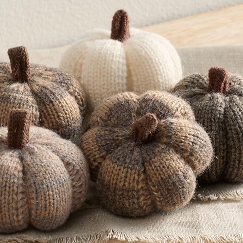 Your Heart's Content Mini Knit Pumpkins (Cobblestone 5)