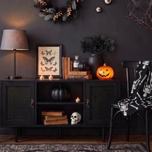 ZeKonan 40 Pcs Artificial Black Eucalyptus Stems Fake Halloween Flowers 11" Mixed Faux Eucalyptus Leaves Plant for Wedding Vase Center Bouquet Flower Arrangement, Halloween Fall Home Decor