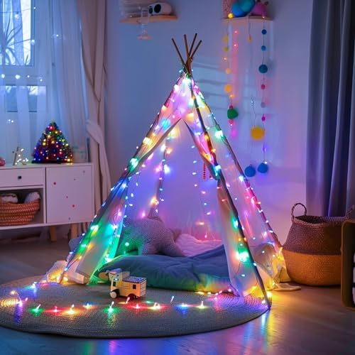 JMEXSUSS 132ft 400 LED Christmas Lights Indoor Outdoor Waterproof