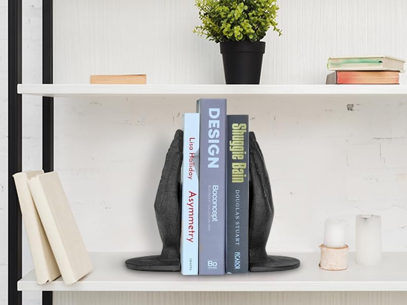 Hands Style Decorative Bookends / Black