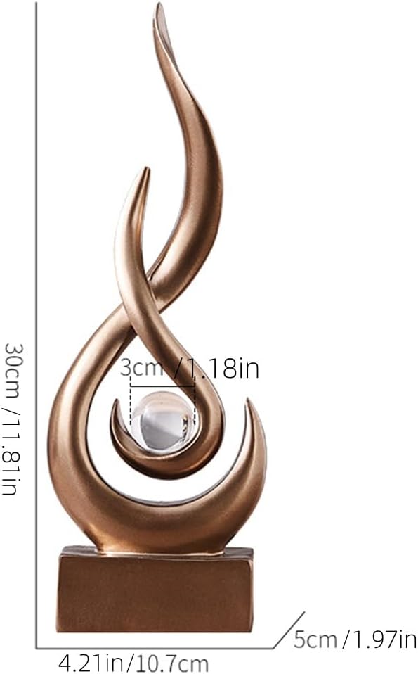 Abstract Art Deco Decor Statues / Bronze