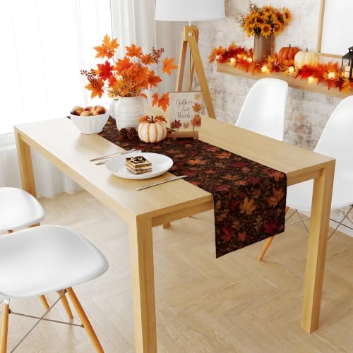 Fall Decor - Maple Leaf Fall Table Runner for Thanksgiving Friendsgiving