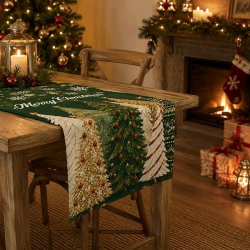 Christmas Decorations - Merry Christmas Table Runner