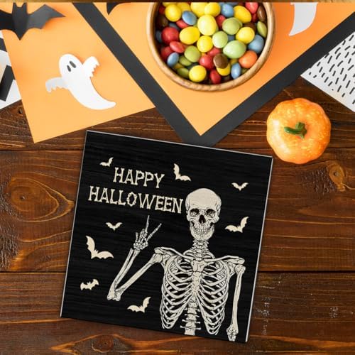 Halloween Decorations Indoor Funny and Spooky Wood Sign