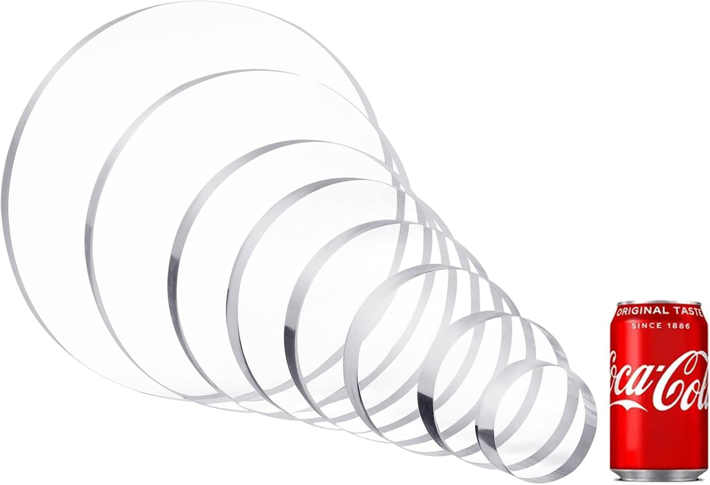 Pedestal Stand Riser / Round 4 / Clear / 4 x 4