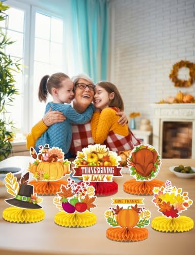 Thanksgiving Table Decorations, 9 Pcs, Fall Table Decor