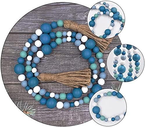Wooden Bead Garland / Ocean / Set of 2
